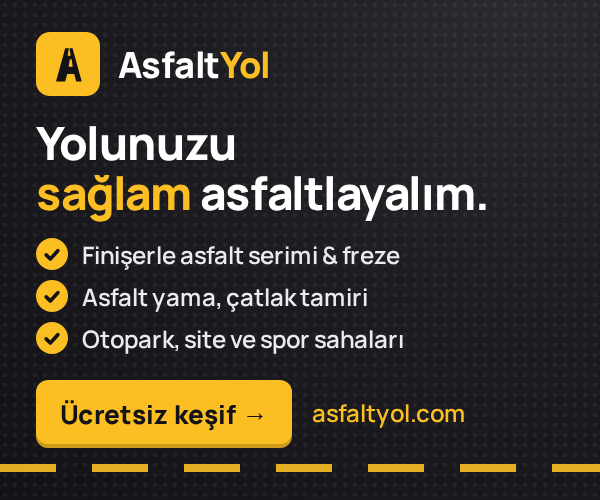 Asfalt Yol — Asfalt serimi, yama ve altyapı işleri